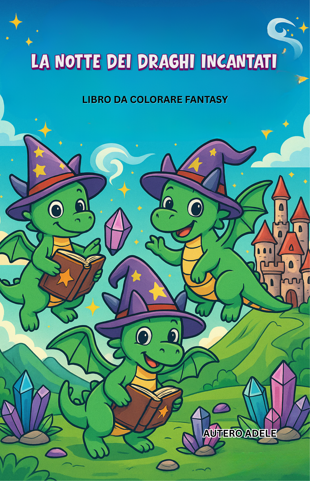 coloring book draghi magici 4-8 anni
