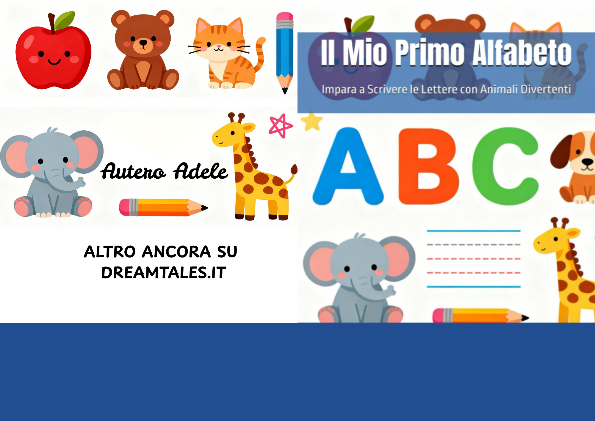 impara a scrivere lettere bambini