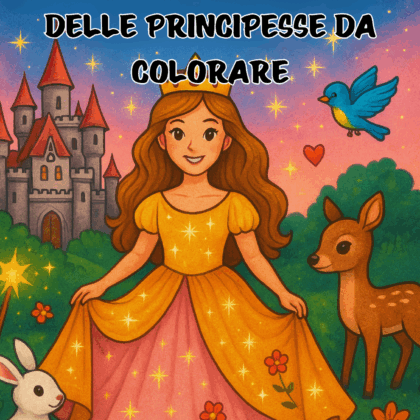 principesse da colorare per bambini