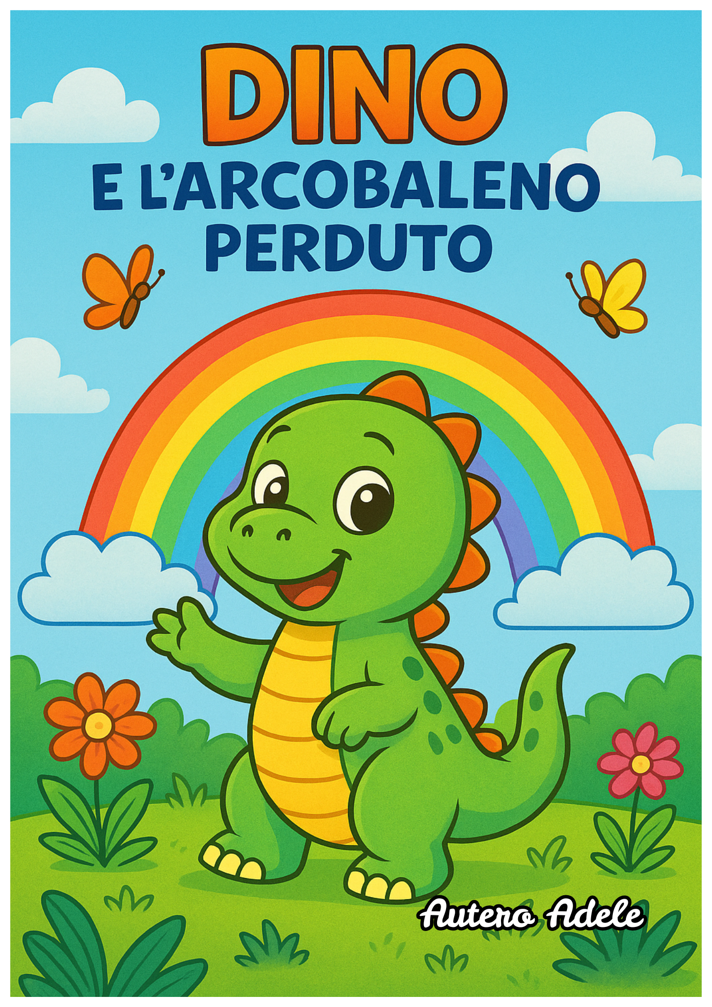 Dino e l’Arcobaleno Perduto libro illustrato per bambini