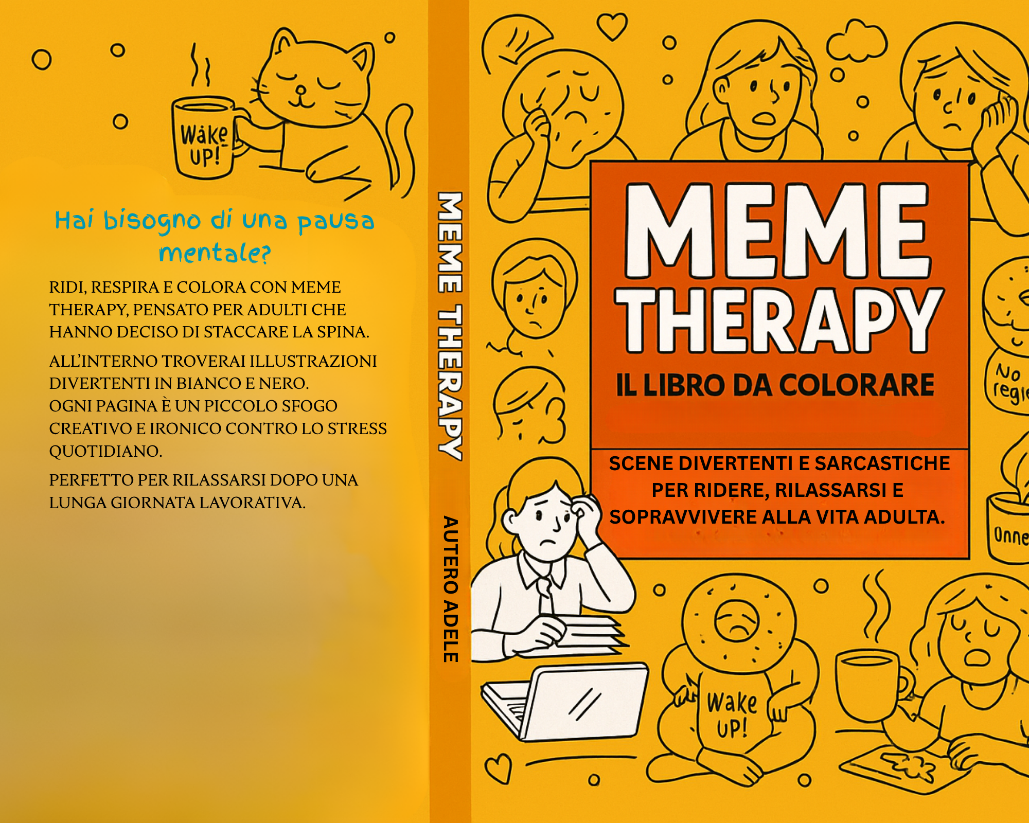 meme therapy libro da colorare divertente
