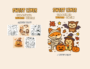 sweet lines halloween cute simple coloring libro da colorare