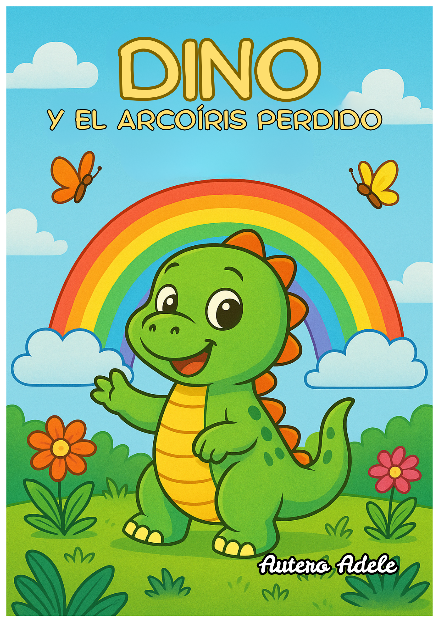 dino y el arcoíris perdido cuento infantil